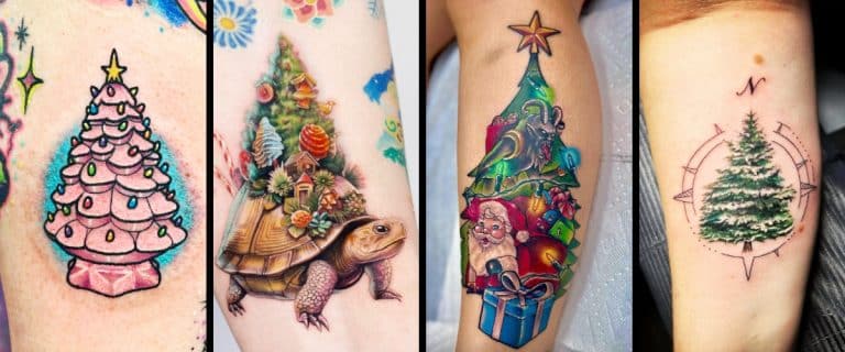 Best Christmas Tree Tattoos featured image