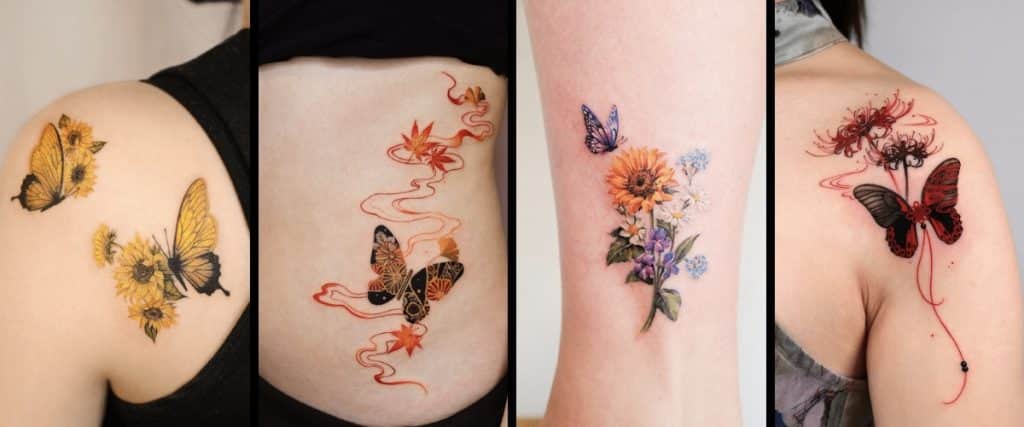 Butterfly Flower Tattoo Featured Image