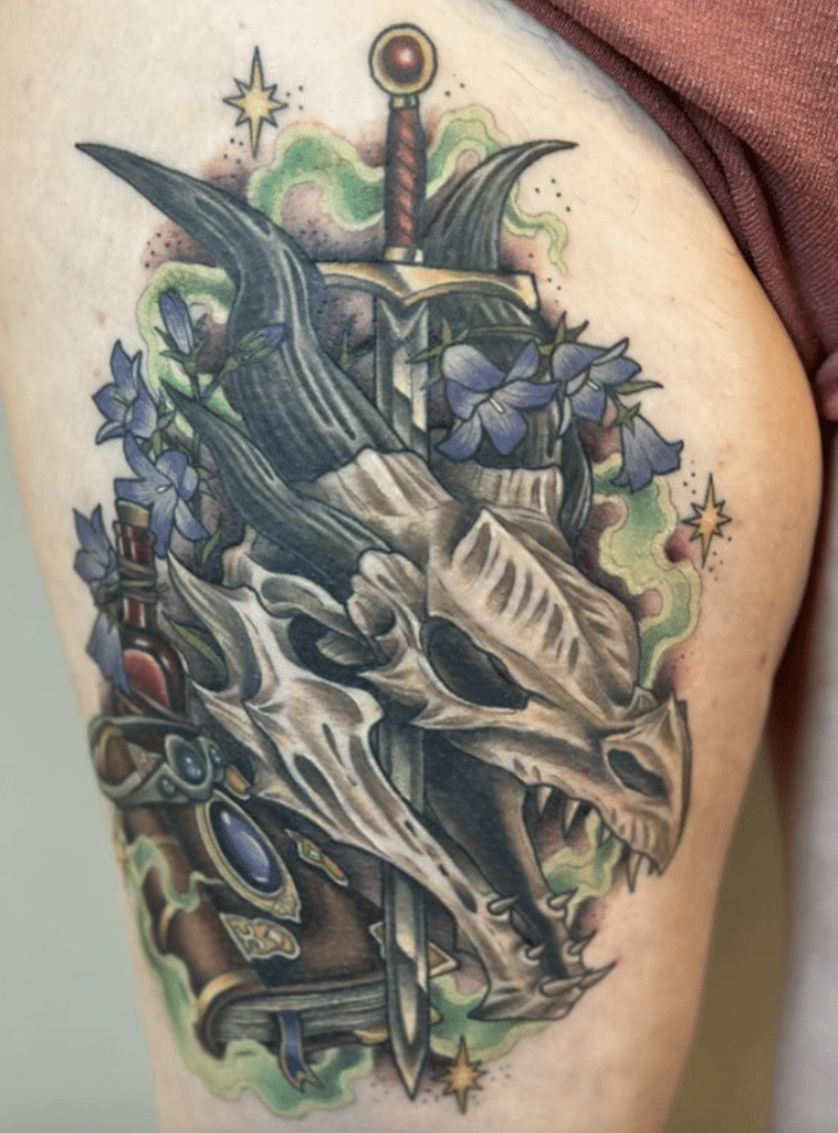 Alduin Skyrim Tattoo