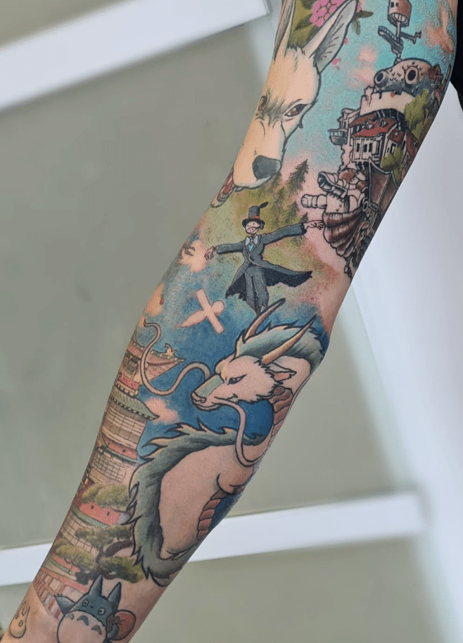 Arm Studio Ghibli Tattoo​