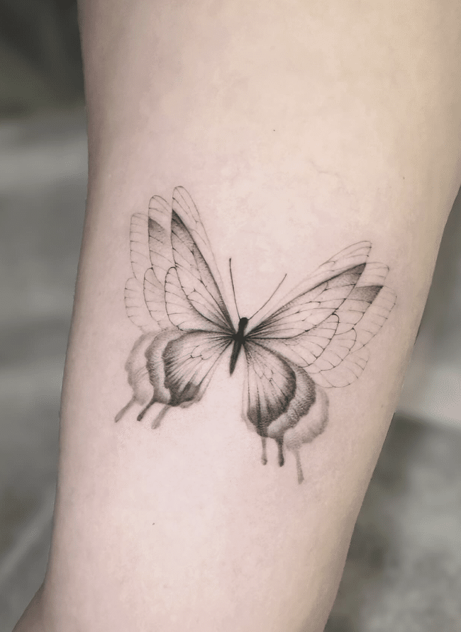 Butterfly In Motion Tattoo