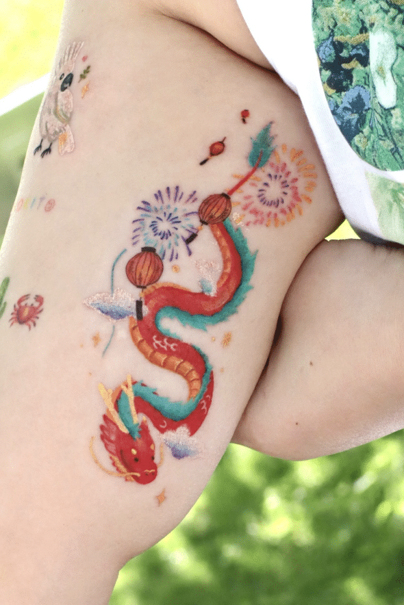 Chinese New Year Dragon Tattoo