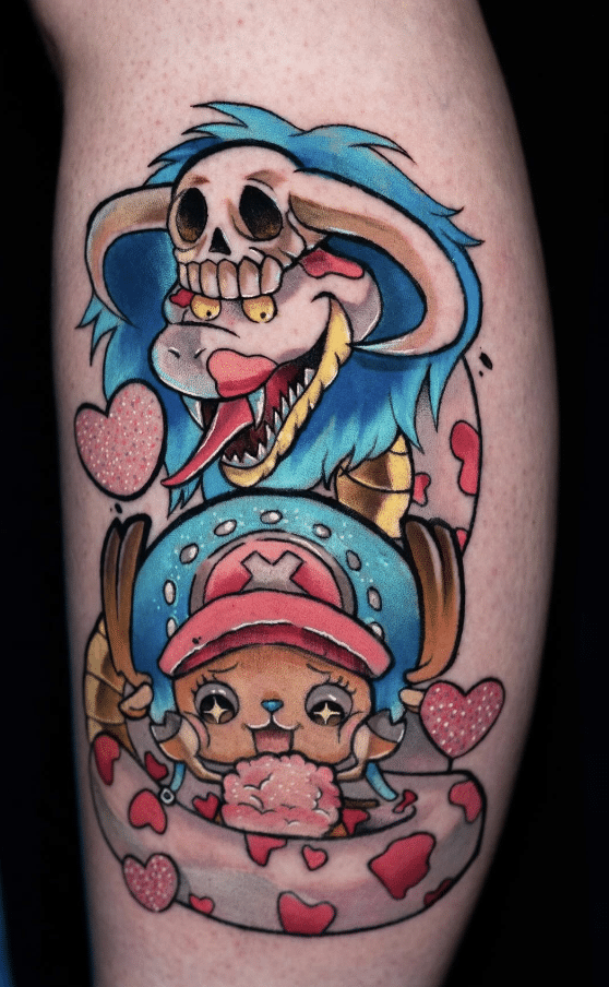 Chopper And Boa Handcocks Snake Tattoo