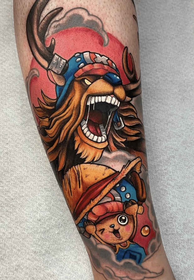 Chopper Monster Point Tattoo