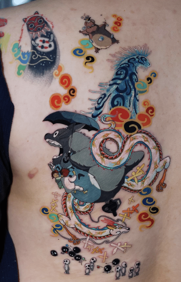 Crossover Studio Ghibli Tattoo