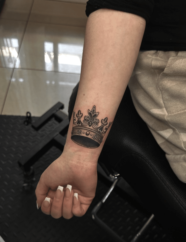 Crown Wrist Tattoo