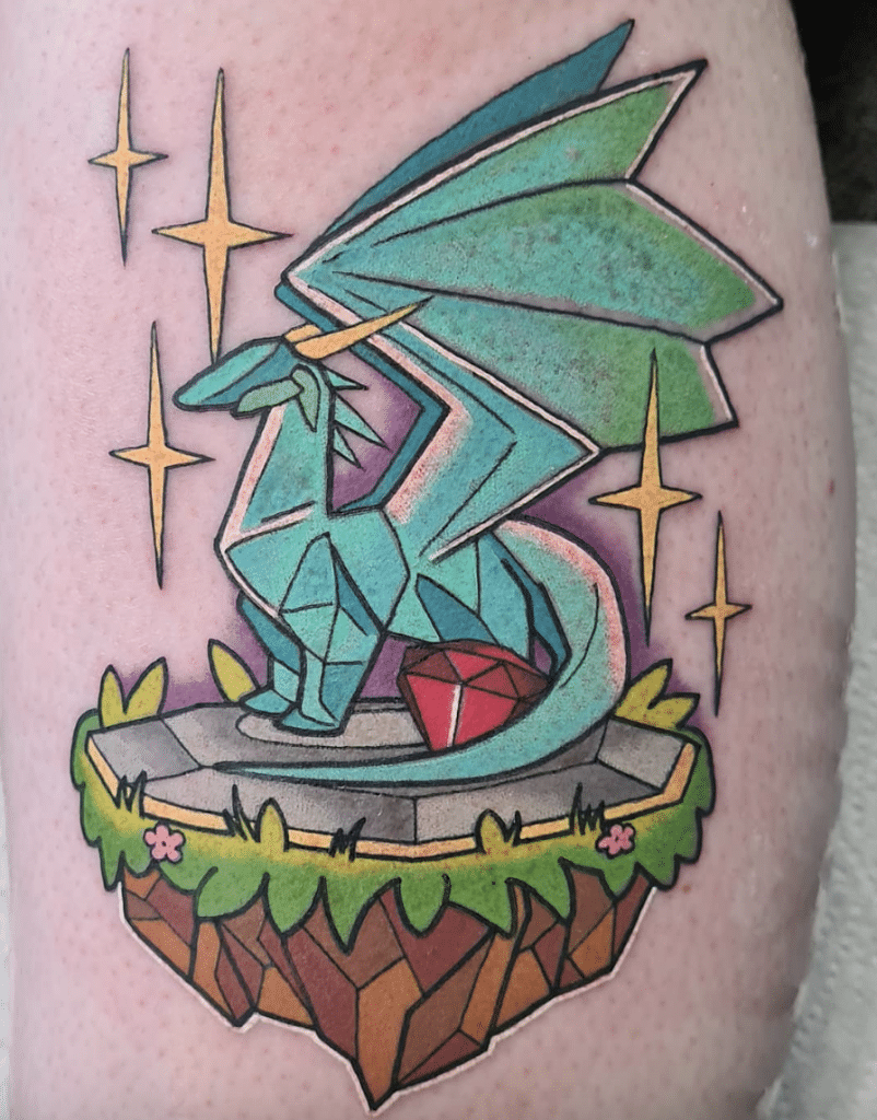 Crystal Dragon Tattoo