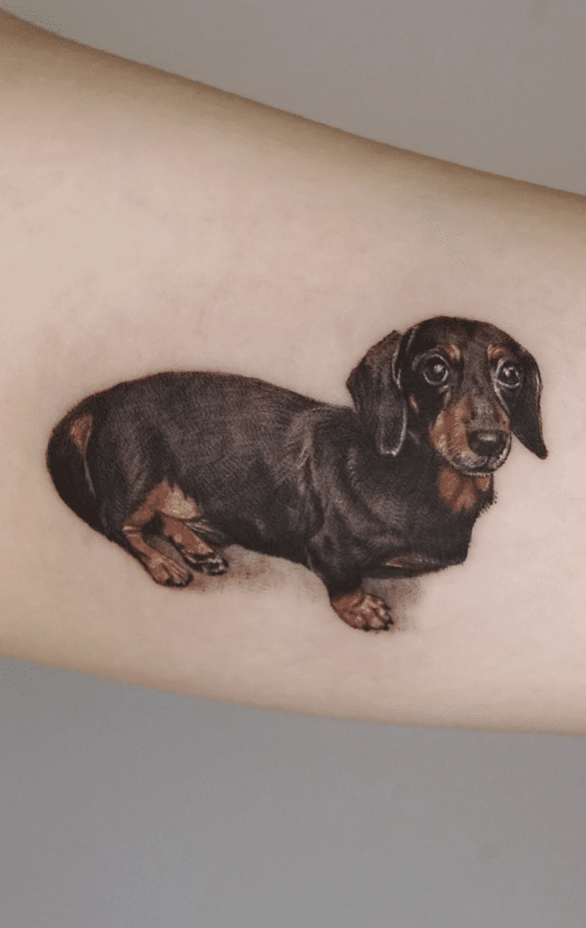 Dachshund Dog Tattoo