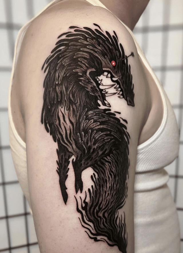 Demon God Studio Ghibli Tattoo