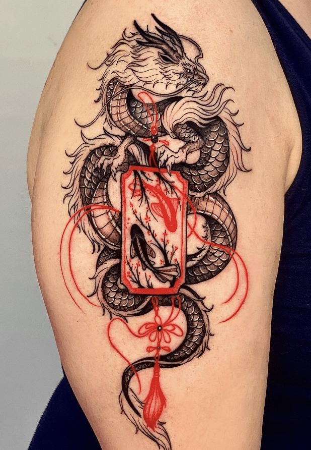 Dragon Norigae Tattoo