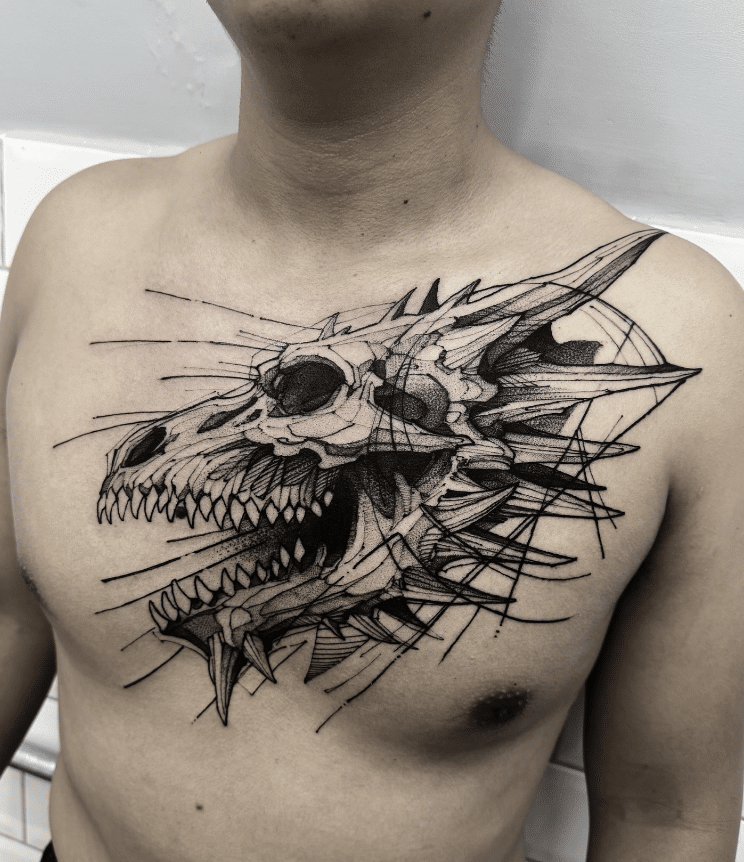 Dragon Skull Tattoo