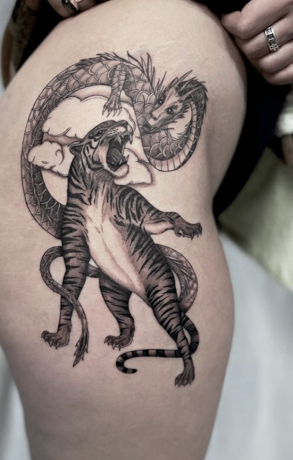 Dragon Tiger Tattoo