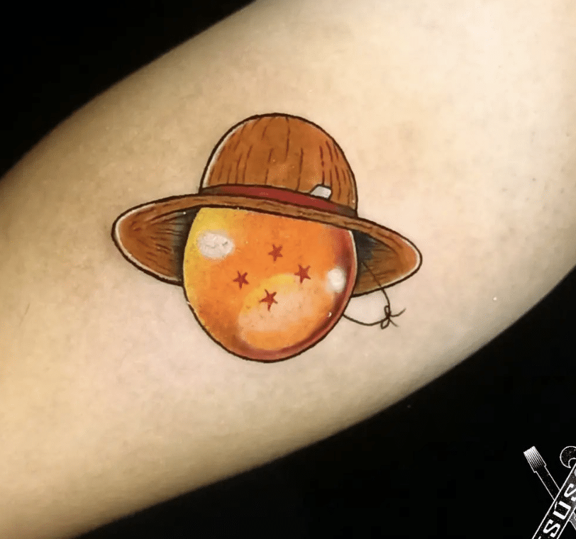 Dragonball X One Piece Tattoo