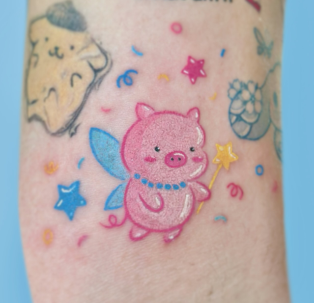 Fairy Pig Tattoo