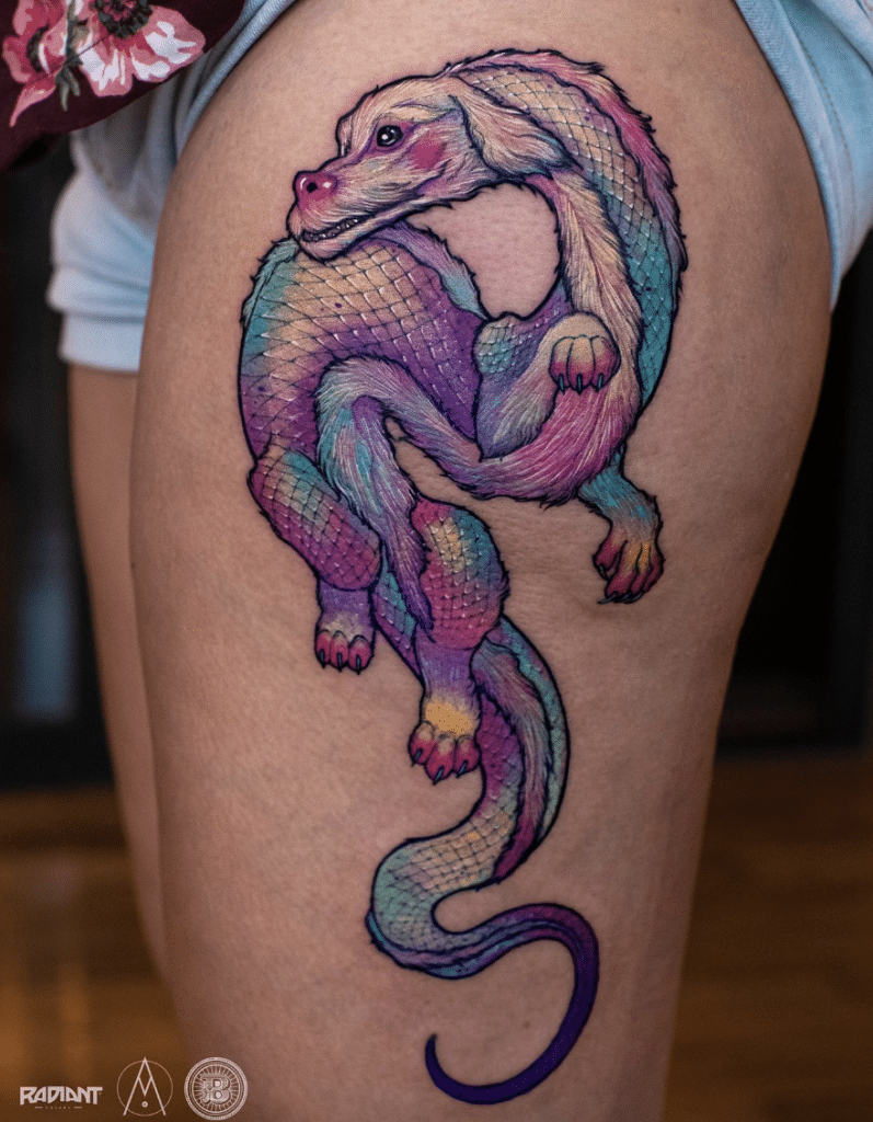 Falcor White Dragon Tattoo