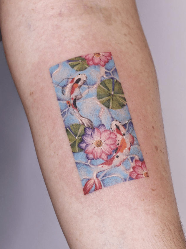 Frame Koi Tattoo