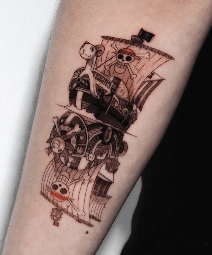 Going Merry And Thousand Sunny Tattoo