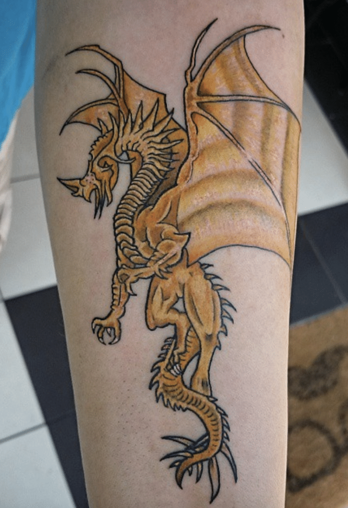 Golden Dragon Tattoo