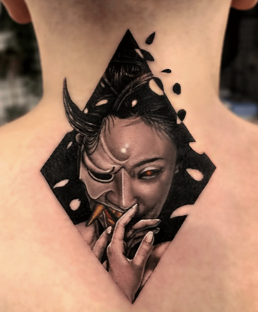 Hannya Mask Tattoo