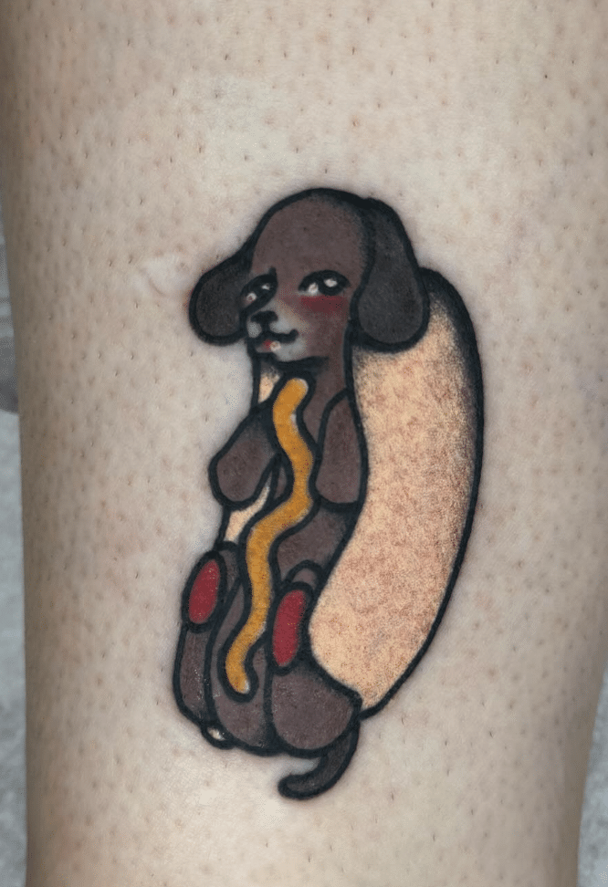 Hot Dog Tattoo