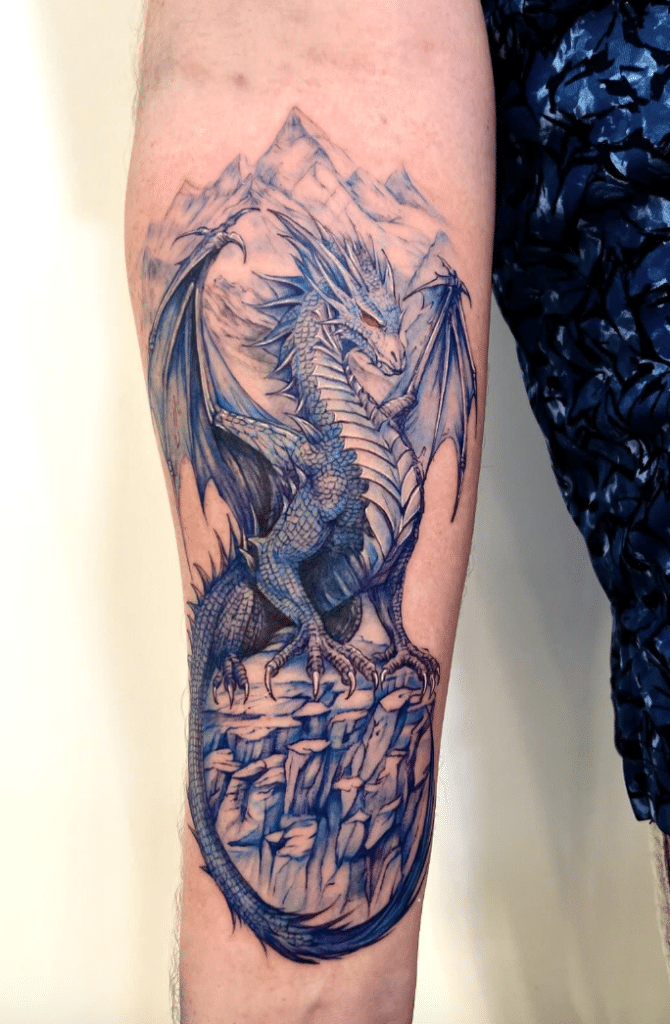 Ice Dragon Tattoo