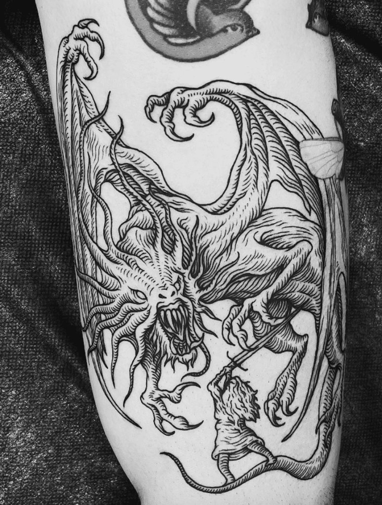 Jabberwocky Alice In Wonderland Tattoo