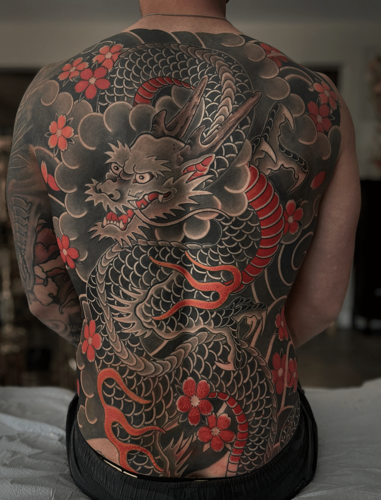 Japanese Yakuza Dragon Tattoo