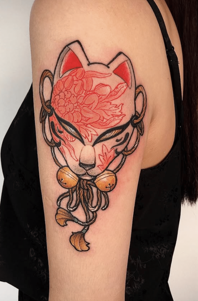 Kitsune Mask Japanese Tattoo