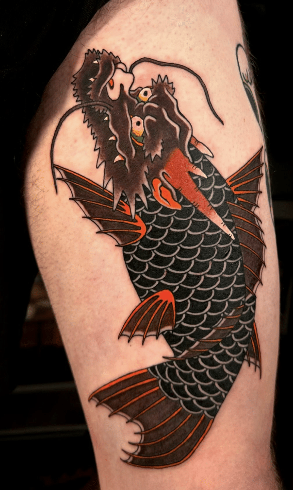 Koi-Dragon Tattoo Idea