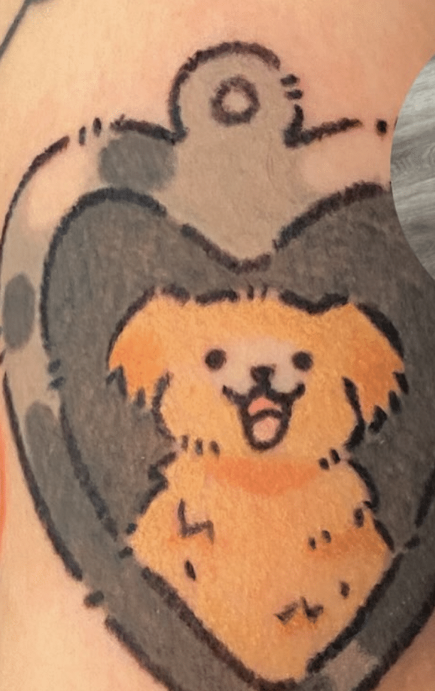 Locket Dog Tattoo