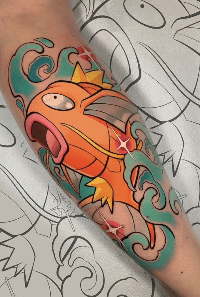 Magikarp Pokemon Tattoo Idea