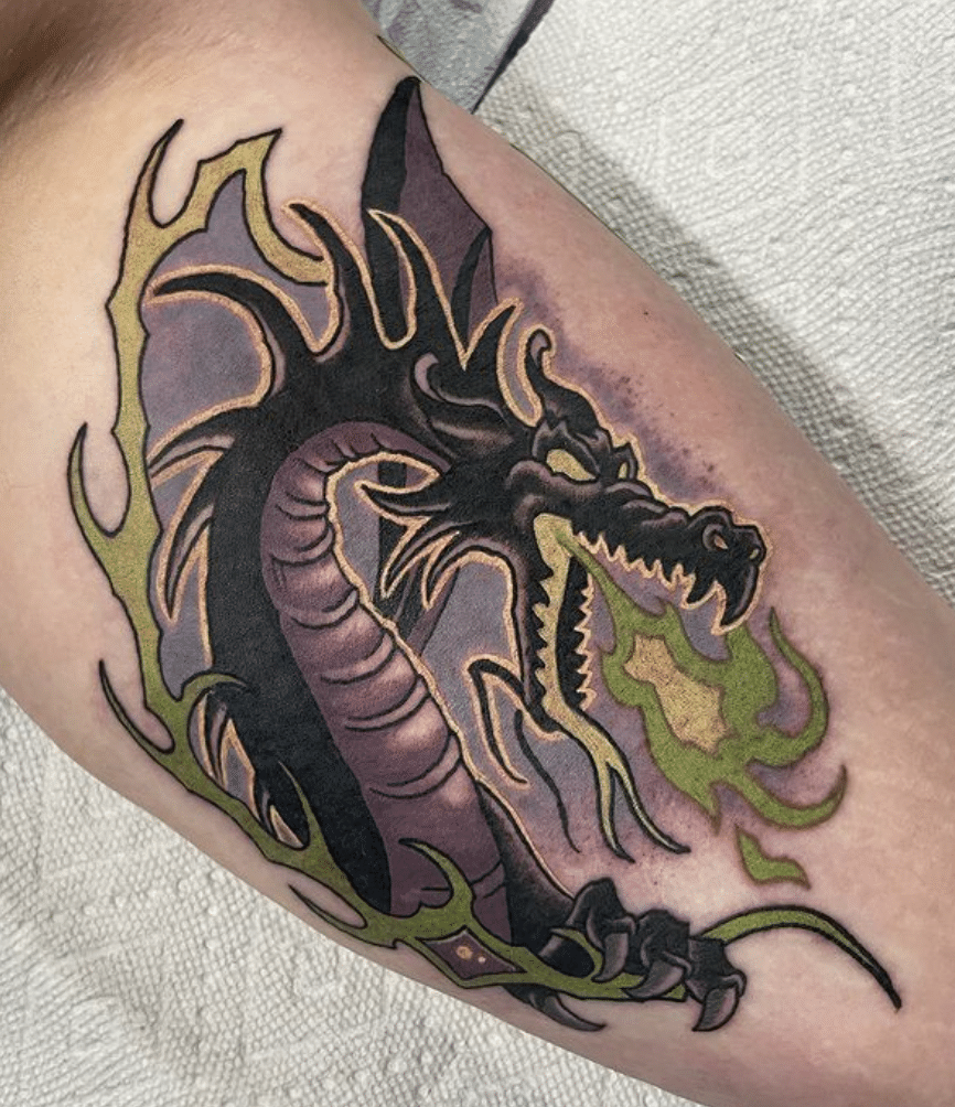 Maleficent Dragon Tattoo Sleeping Beauty Tattoo