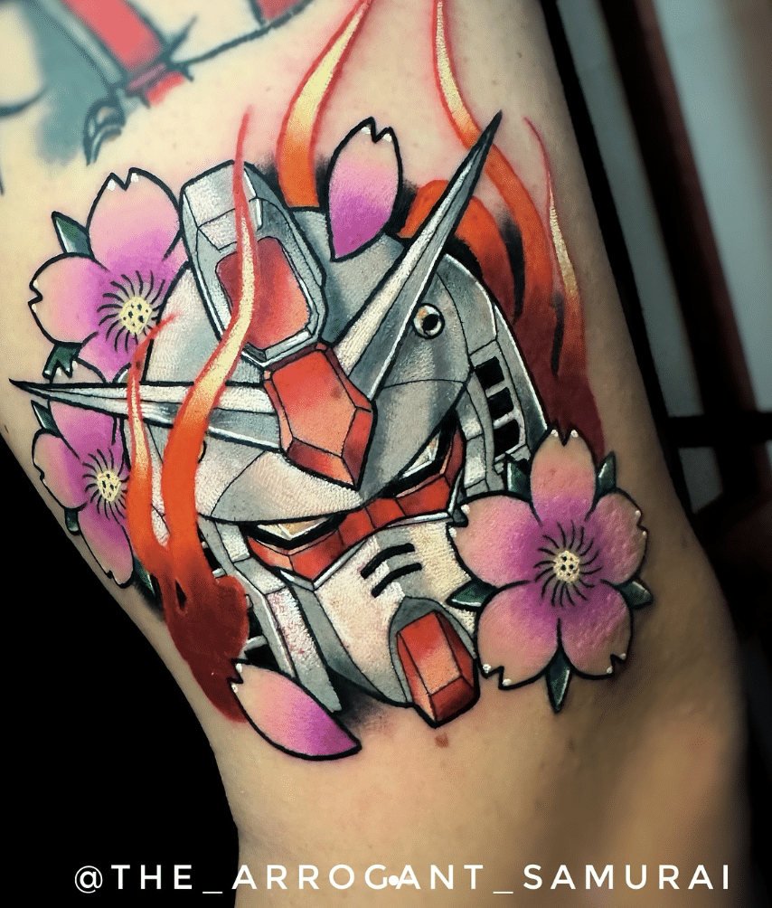 Mecha Mask Tattoo