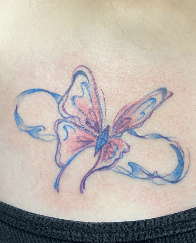 Mobius Strip Butterfly Tattoo