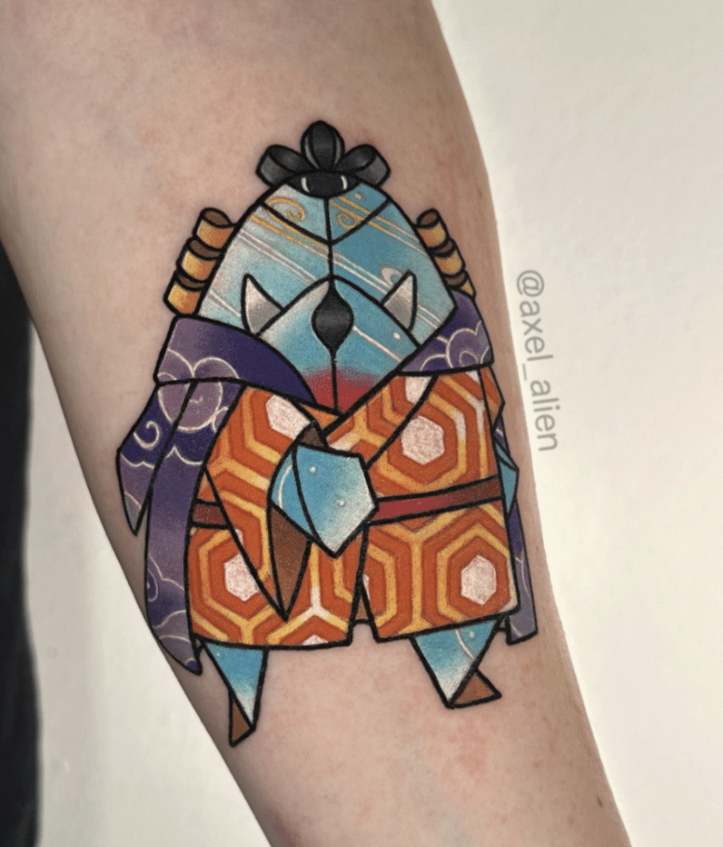 Origami Jinbe Tattoo