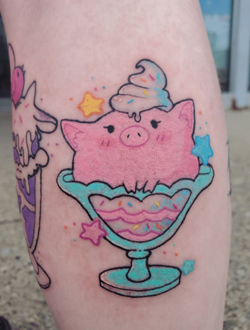 Pig Parfait Tattoo