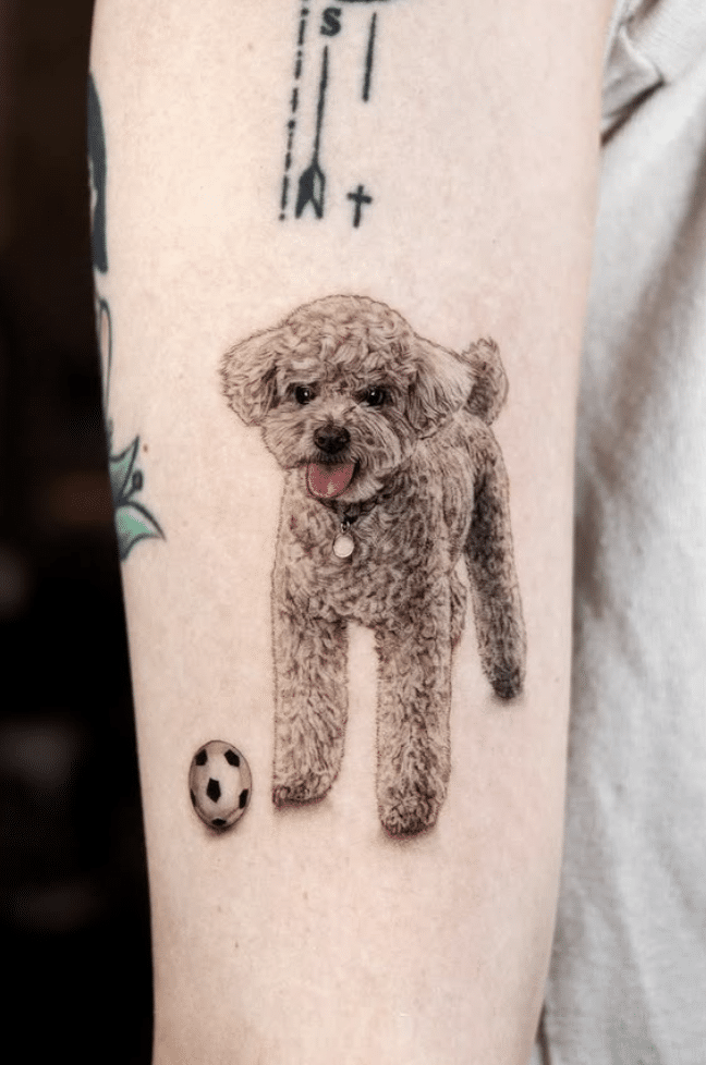 Poodle Dog Tattoo