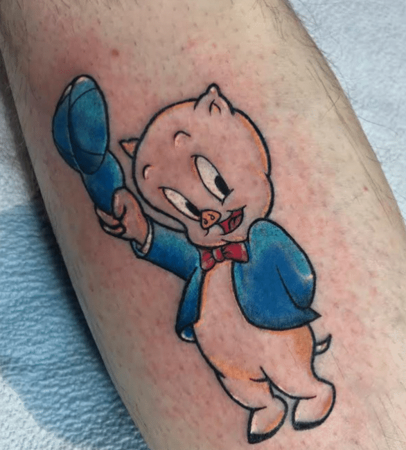 Porky Pig Tattoo