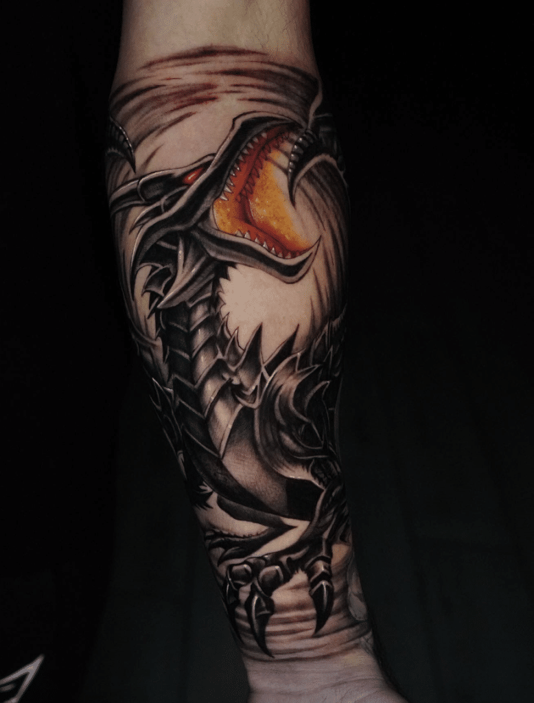 Red Eyes Black Dragon Tattoo