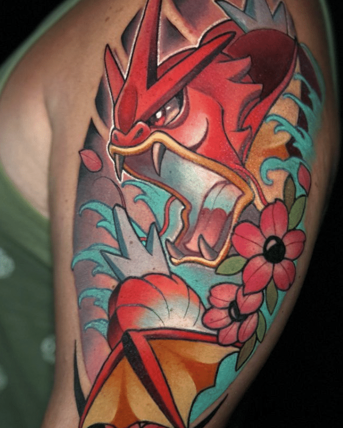 Red Gyarados Tattoo