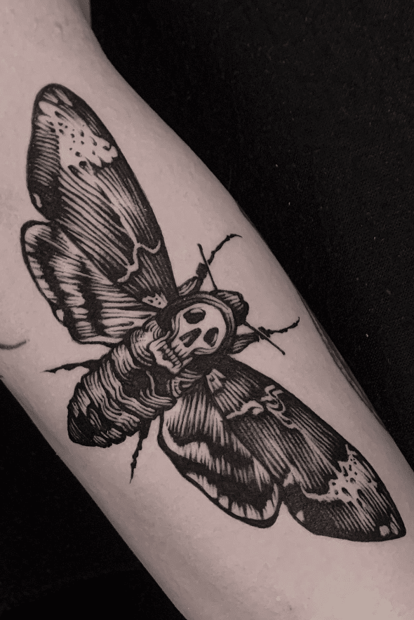 Silence Of The Lambs Moth Tatoo