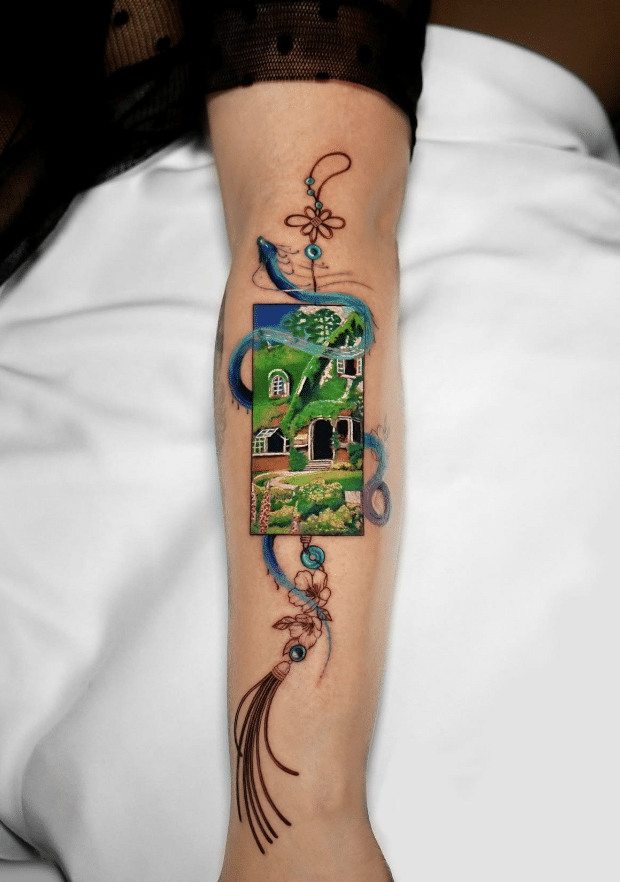 Studio Ghibli Tattoo On The Forearm​