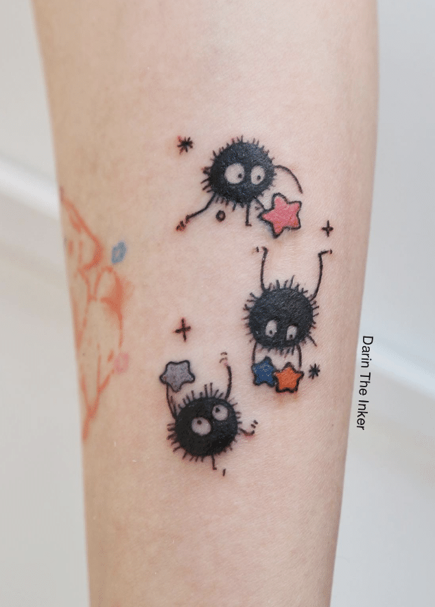 Susuwatari Studio Ghibli Tattoo​