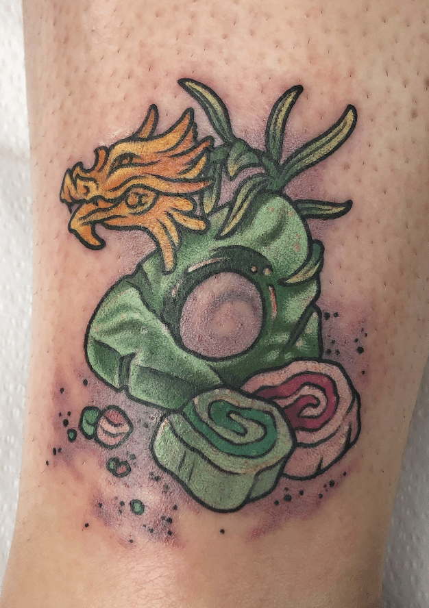 Taffy Yellow Dragon Tattoo