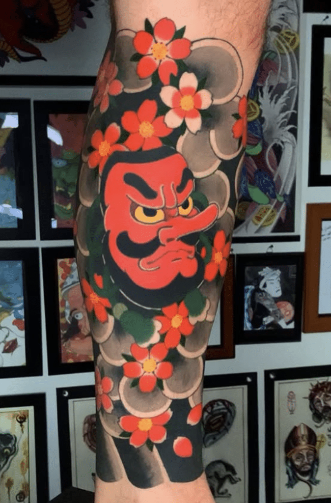 Tengu Mask Tattoo