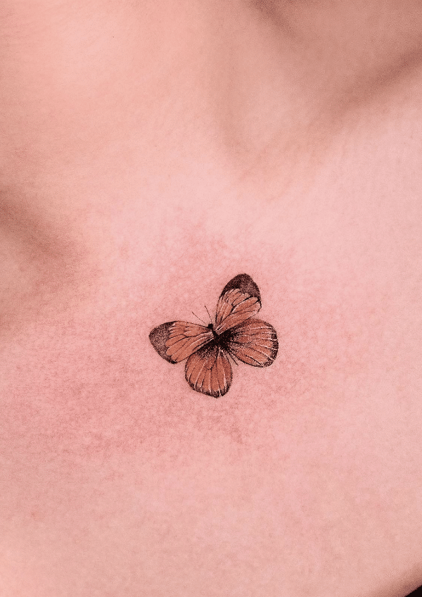Tiny Butterfly Tattoo
