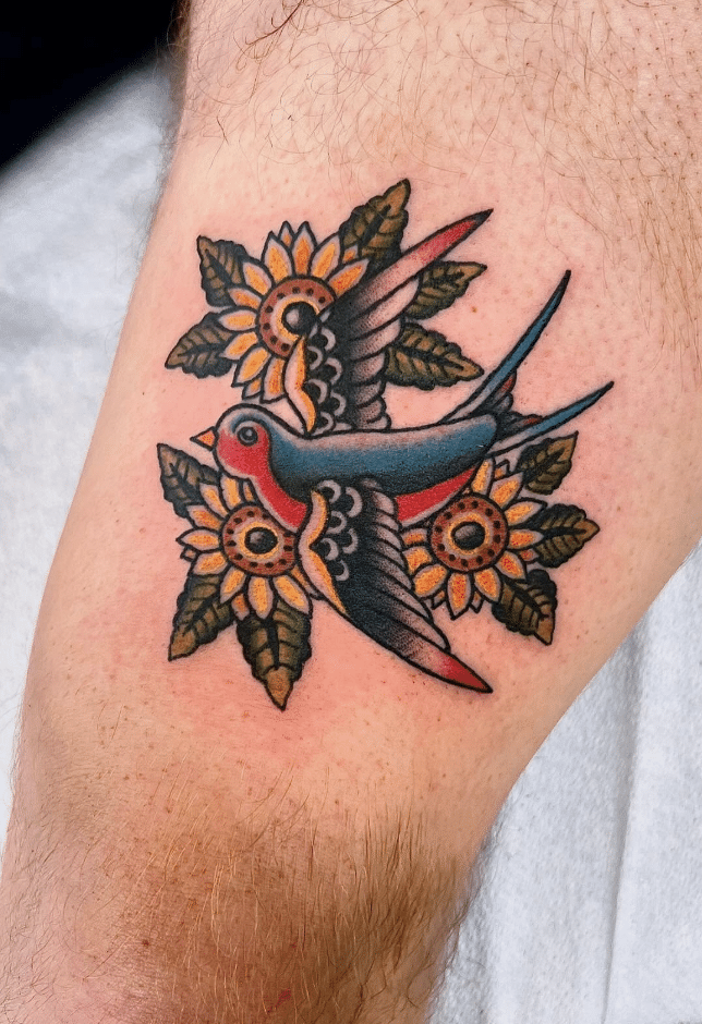 Traditional Swallow Tattoo