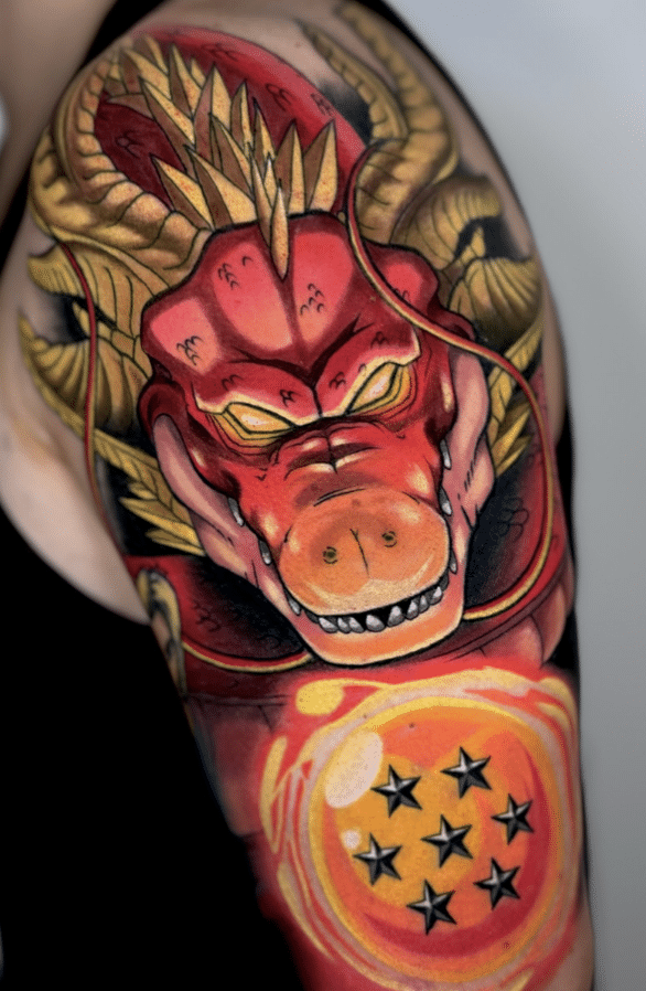 Ultimate Shenron Dragonball GT Tattoo