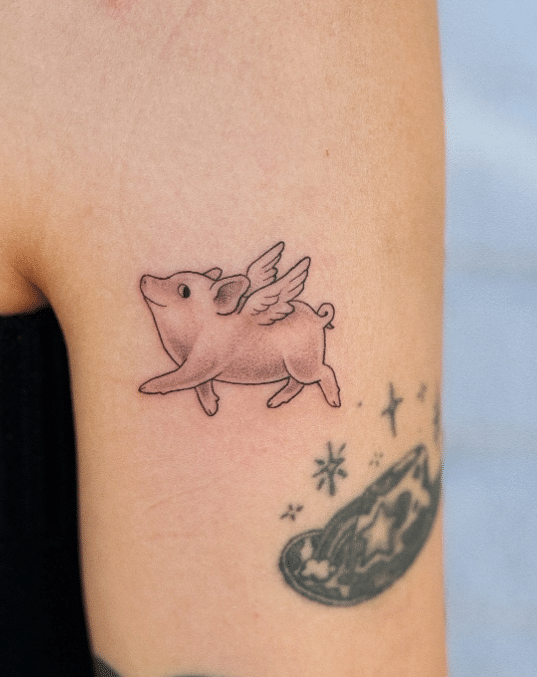 When Pigs Fly Tattoo