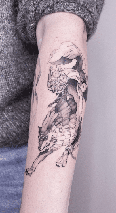 Wolf Link Tattoo